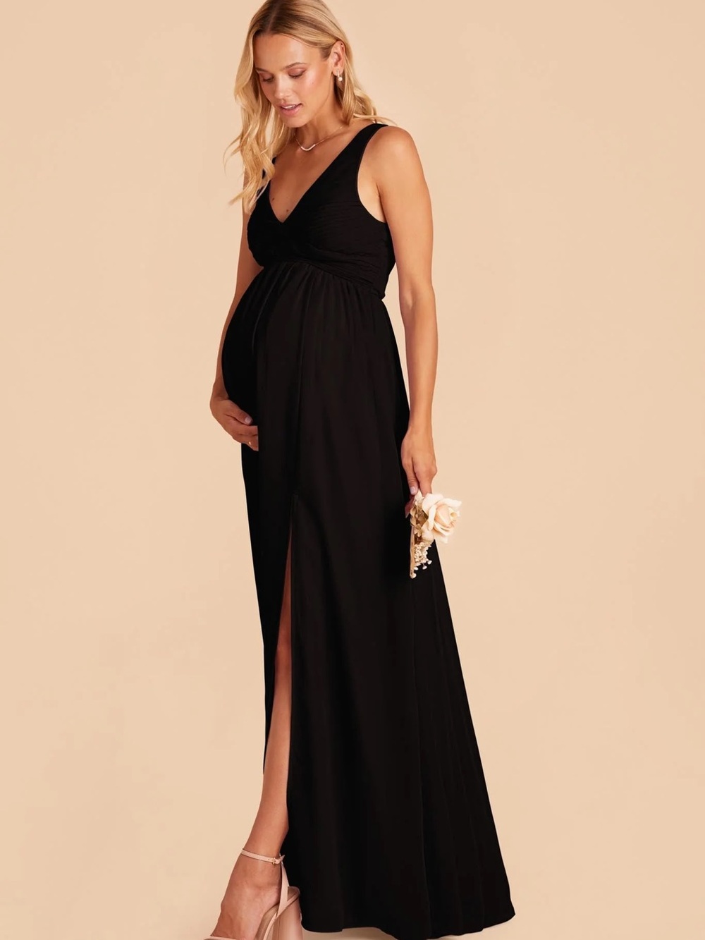 Birdy Grey Laurie Black Chiffon Dress Large - Picture 5 of 12